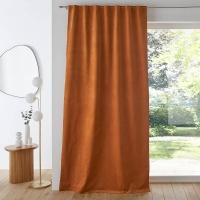 Штора С потайными патами из рифленого велюра Olavi 260 x 135 см зеленый LA REDOUTE INTERIEURS  фото, kupilegko.ru